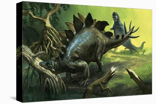 Stegosaurus-English School-Premier Image Canvas