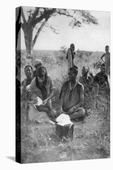 Stella Court Treatt Tending a Sick Baby, Bulawayo to Dett, Southern Rhodesia, C1924-C1925-Thomas A Glover-Premier Image Canvas