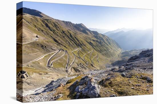 Stelvio Pass, Ortler Alps, South Tyrol / Sondrio, Italy: Highest Paved Mt Pass In The Eastern Alps-Axel Brunst-Premier Image Canvas