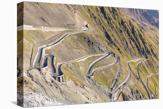 Stelvio Pass, Ortler Alps, South Tyrol / Sondrio, Italy: The Highest Paved Mountain Pass E Alps-Axel Brunst-Premier Image Canvas