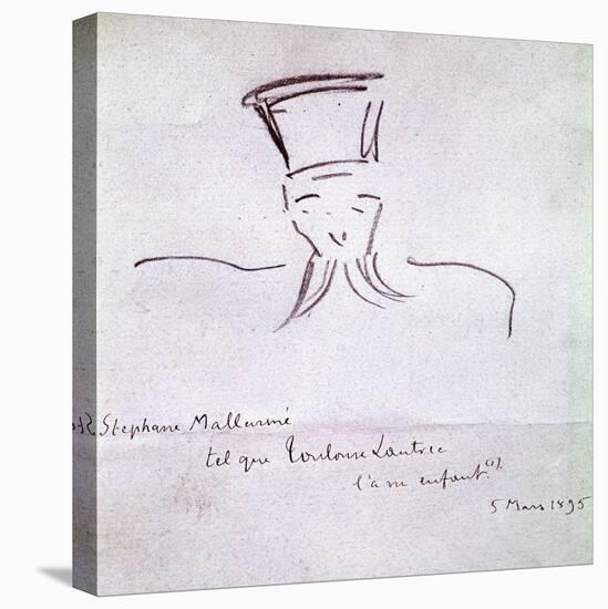 Stephane Mallarme, 1895-Henri de Toulouse-Lautrec-Premier Image Canvas