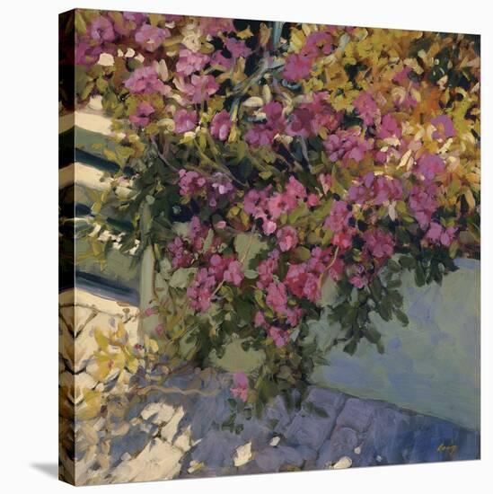 Steps and Summer Flowers-Philip Craig-Stretched Canvas