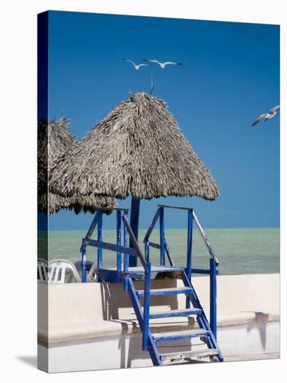 Steps Leading over the Seaside Boulevard, Progreso, Yucatan, Mexico-Julie Eggers-Premier Image Canvas