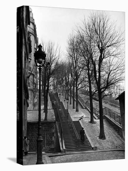 Steps Leading to the Top of the Butte Montemartre-Ed Clark-Premier Image Canvas