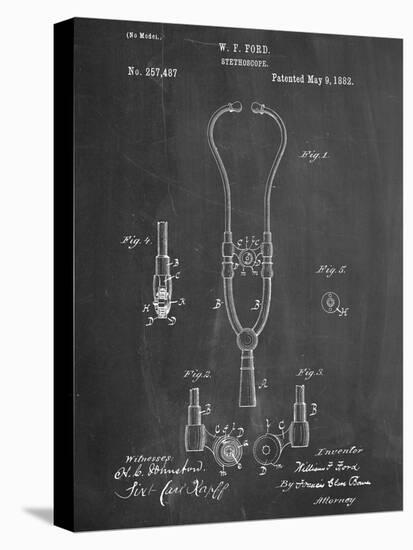 Stethoscope Patent-null-Stretched Canvas