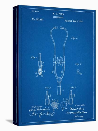 Stethoscope Patent-null-Stretched Canvas