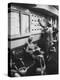 Stewardess Signing in for Flight-Peter Stackpole-Premier Image Canvas