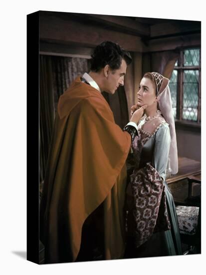 Stewart Granger / Jean Simmons (plays Elizabeth I) YOUNG BESS, 1953 directed by GEORGE SIDNEY (phot-null-Stretched Canvas