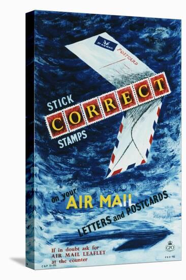 Stick Correct Stamps-Stan Krol-Stretched Canvas
