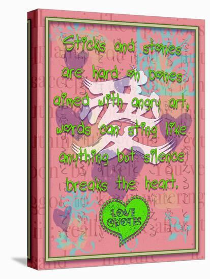 Sticks and Stones are Hard on Bones-Cathy Cute-Premier Image Canvas