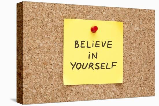 Sticky Believe In Yourself-Ivelin Radkov-Stretched Canvas