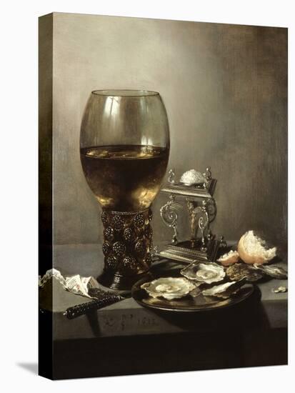 Still Life, 1643, by Pieter Claesz, 1597-1660, Netherlands, Dutch painting,-Pieter Claesz-Stretched Canvas