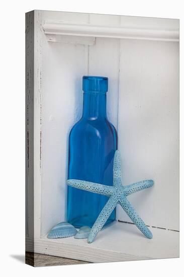 Still Life, Blue, Turquoise, Bottle, Mussels, Starfish-Andrea Haase-Premier Image Canvas