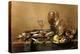 Still life composed of oysters, lemon, glass and gold tableware, 1632 (painting)-Willem Claesz Heda-Premier Image Canvas