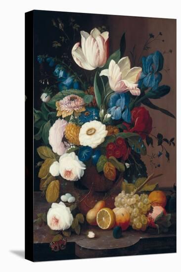 Still Life, Flowers and Fruit, 1848-Severin Roesen-Premier Image Canvas