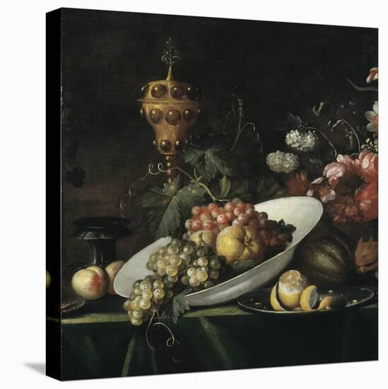 Still Life: Fruit Piece with a Covered Gilt Goblet-Willem Kalf-Premier Image Canvas