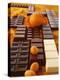 Still Life of Chocolate Bars and Citrus Fruit-Luzia Ellert-Premier Image Canvas