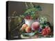 Still Life of Figs, Peaches and Rapberries-Carl Balsgaard-Premier Image Canvas