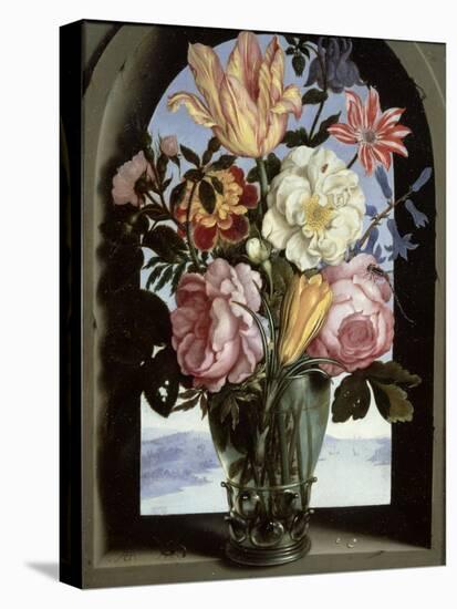 Still Life of Flowers in a Drinking Glass-Ambrosius The Elder Bosschaert-Premier Image Canvas