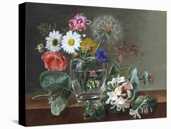 Still Life of Flowers in a Glass-Johan Laurentz Jensen-Premier Image Canvas