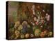 Still Life of Fruits and Flowers (Oil on Canvas)-Italian School-Premier Image Canvas