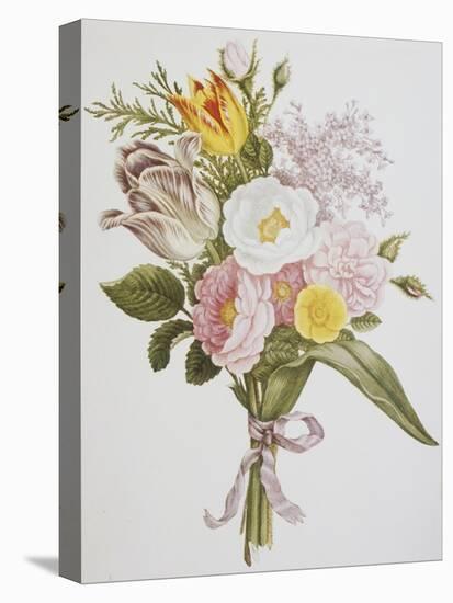Still Life of Lilacs, Roses, Buttercups and Lilies of the Valley by Jean Louis Prevost-Bettmann-Premier Image Canvas