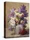 Still Life of Roses and Lilacs-Georges Jeannin-Premier Image Canvas