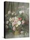 Still Life of Roses, Anemones and Phlox in a Basket-Francois Rivoire-Premier Image Canvas