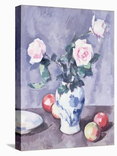 Still Life of Roses in a Blue and White Vase-Samuel John Peploe-Premier Image Canvas