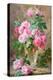 Still Life of Roses in a Glass Vase-Frans Mortelmans-Premier Image Canvas