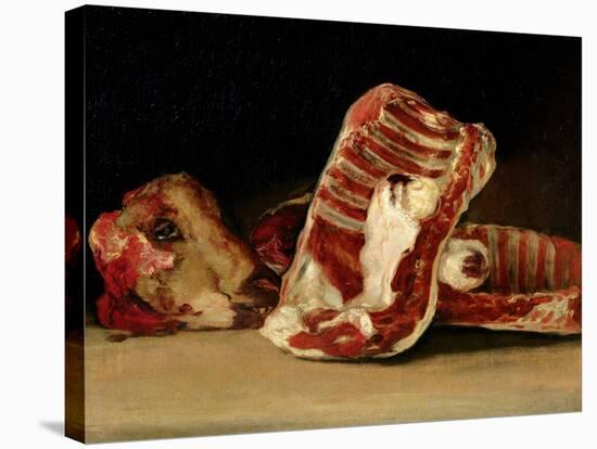 Still Life of Sheep's Ribs and Head - the Butcher's Conter-Francisco de Goya-Premier Image Canvas