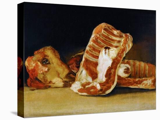 Still Life of Sheep's Ribs and Head (The Butcher's Counter)-Francisco de Goya-Premier Image Canvas