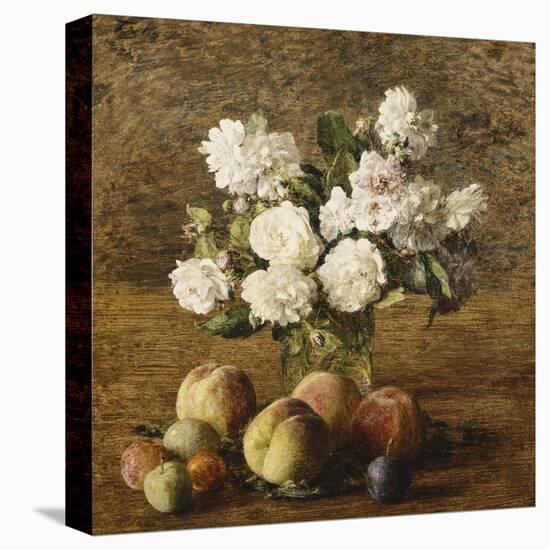 Still Life: Roses and Fruits-Henri Fantin-Latour-Premier Image Canvas