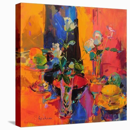 Still Life Table with Roses and Fruit-Peter Graham-Premier Image Canvas