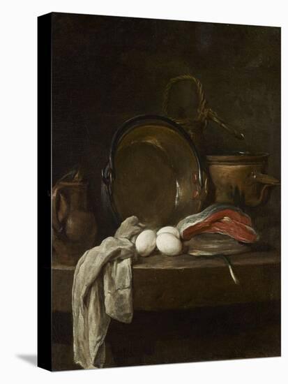 Still Life: the Kitchen Table, C.1755-56-Jean-Baptiste Simeon Chardin-Premier Image Canvas