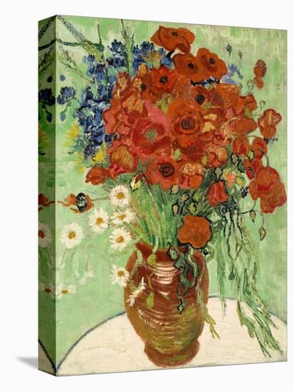 Still Life, Vase with Daisies and Poppies, 1890-null-Premier Image Canvas