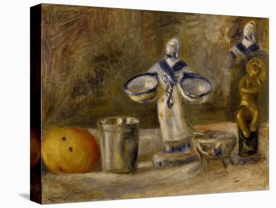 Still Life with a Faience Figure, 19th Century-Pierre-Auguste Renoir-Premier Image Canvas