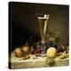 Still Life with a Glass of Champagne, 1855-Johann Wilhelm Preyer-Premier Image Canvas