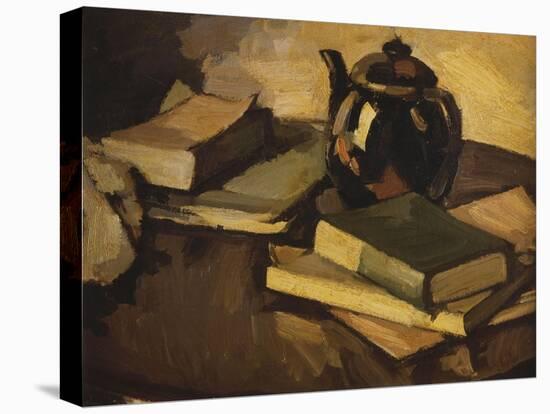Still Life with a Teapot and Books on a Table, c.1926-Samuel John Peploe-Premier Image Canvas