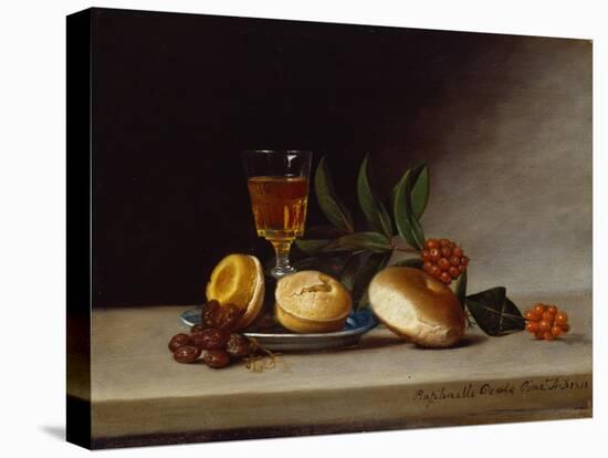 Still Life with a Wine Glass, 1818 (Oil on Panel)-Raphaelle Peale-Premier Image Canvas