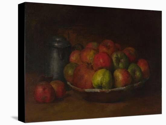 Still Life with Apples and a Pomegranate, 1871-1872-Gustave Courbet-Premier Image Canvas