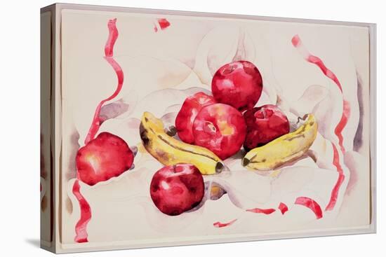 Still Life with Apples and Bananas, C.1925 (W/C and Graphite Pencil on Wove Paper)-Charles Demuth-Premier Image Canvas