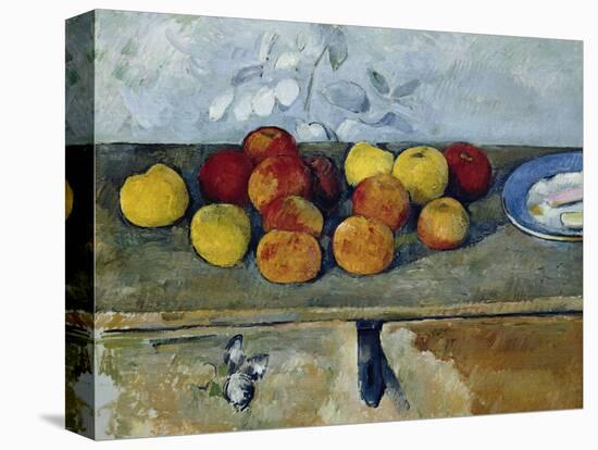 Still-Life with Apples and Cookies, 1879-82-Paul Cézanne-Premier Image Canvas