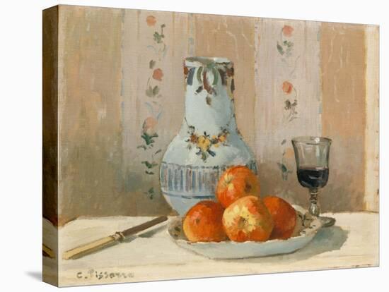 Still Life with Apples and Pitcher, 1872-Camille Pissarro-Premier Image Canvas