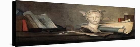 Still Life with Attributes of the Arts, 18th Century-Jean-Baptiste Simeon Chardin-Premier Image Canvas