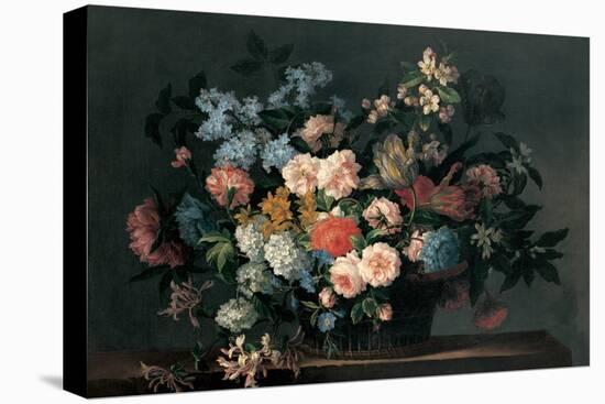 Still Life with Basket of Flowers, C.1690-Jean-Baptiste Monnoyer-Premier Image Canvas