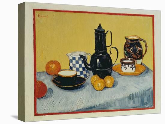 Still Life with Blue Enamel Coffeepot, Earthenware and Fruit, 1888-Vincent van Gogh-Premier Image Canvas