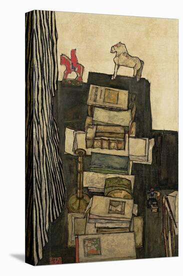 Still Life with Books, 1914-Egon Schiele-Premier Image Canvas