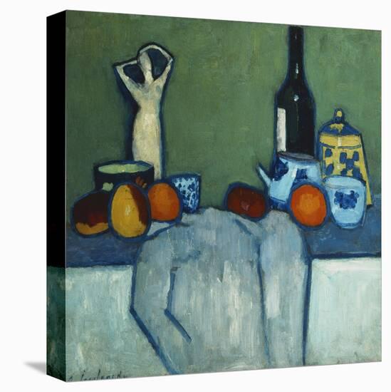 Still Life with Bottle, Fruit and Figure-Alexej Von Jawlensky-Premier Image Canvas