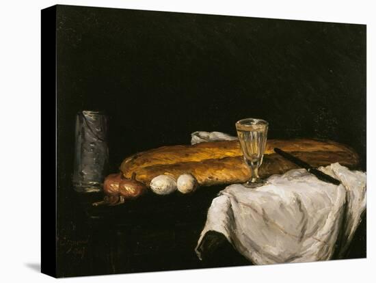 Still Life with Bread and Eggs, 1865-Paul Cézanne-Premier Image Canvas